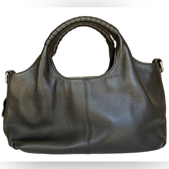 ISWEE Leather bag / Color black/ medium size for easy taking. - Picture 3 of 16